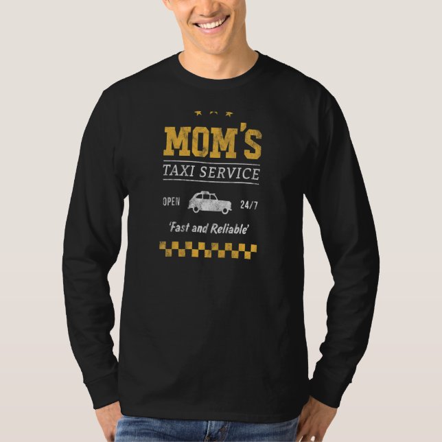 Camiseta Serviço de Táxi para Mães (Frente)