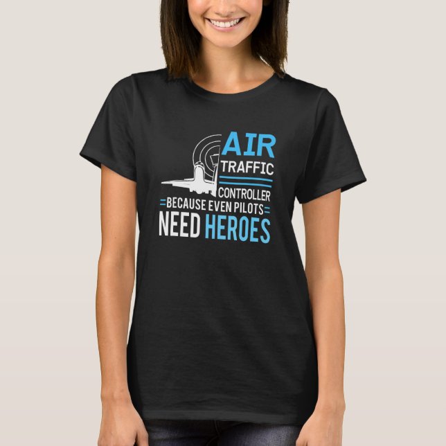 Camiseta Serviço de Voo de Aeronaves de Controlador de Tráf (Frente)