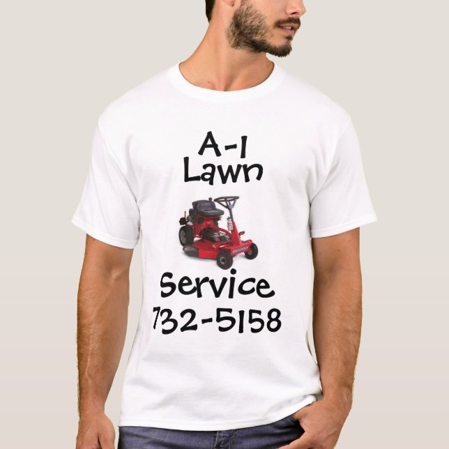 Camiseta Serviço do gramado A-1 (Frente)