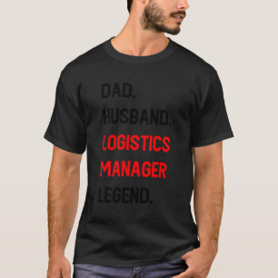 Camiseta Serviço Funny de Legenda do Pai Husband Logistics