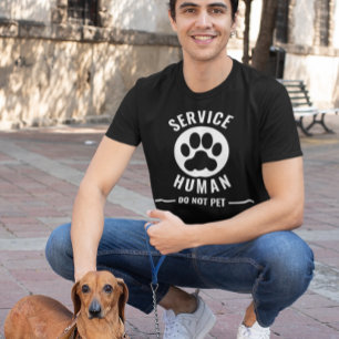 Camiseta Serviço Humano Não Acaricie