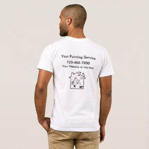 Camiseta Serviço Legal Simples de Pintor de Casa Profissio
