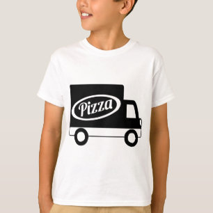 Camiseta Serviço Local de Entrega de Pizza Caminhão Uniform