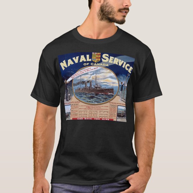 Camiseta Serviço naval de Canadá (Frente)