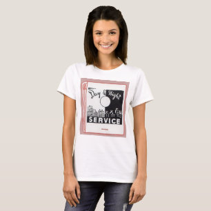 Camiseta Serviço noturno e dia do cobrir do matbook antigo