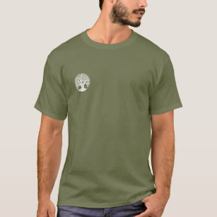 Camiseta serviço profissional da árvore paisagística e cuid