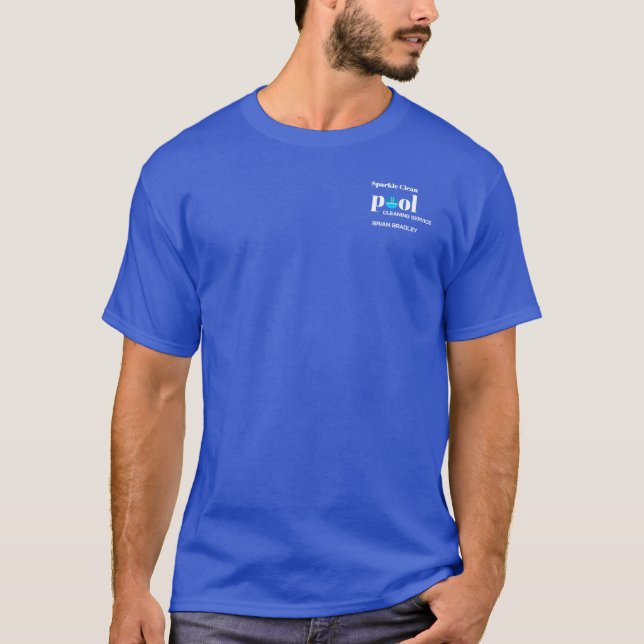 Camiseta Serviço Profissional de Limpeza de Piscina (Frente)