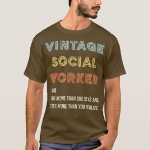 Camiseta Serviço Público de Definição de Trabalhador Social