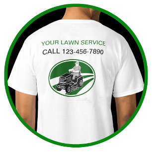 Camiseta Serviço simples do gramado