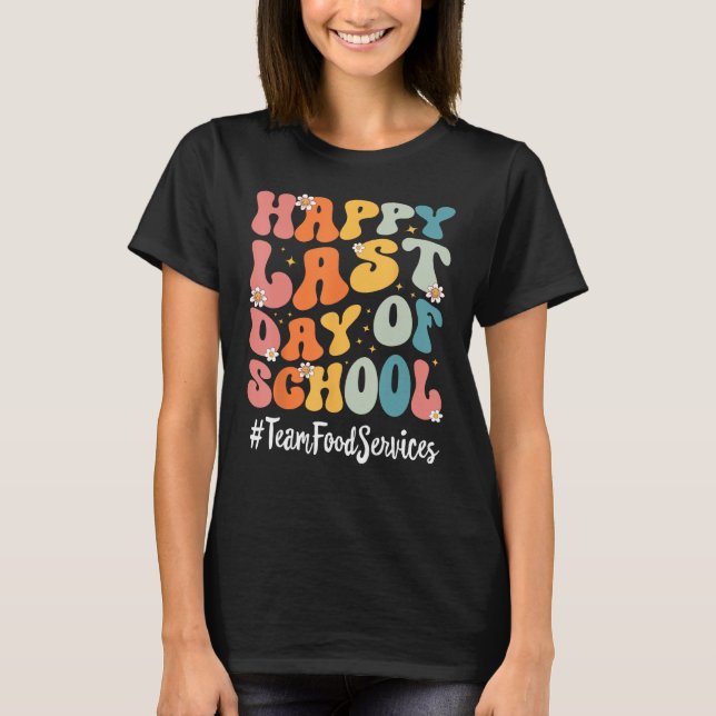 Camiseta Serviços de Comida da Equipe Retro Feliz Dia Passa (Frente)