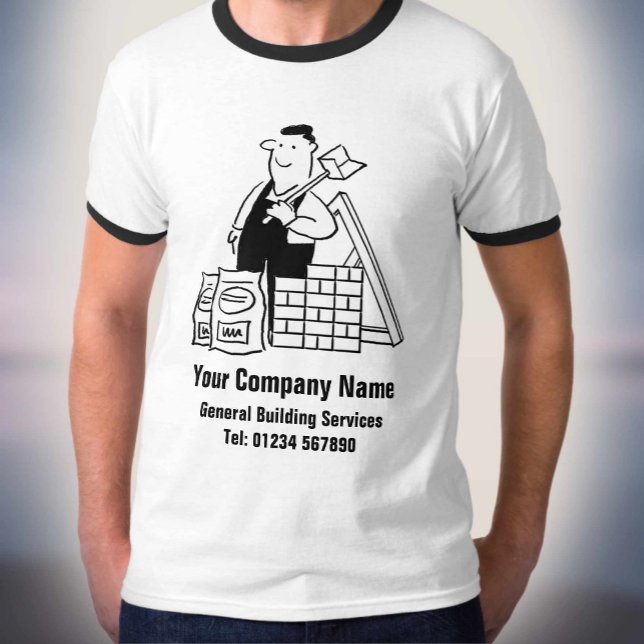 Camiseta Serviços de Construção e Edificação (Criador carregado)