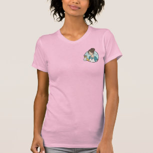 Camiseta Serviços de Limpeza com Logotipo Rosa Moderno da E