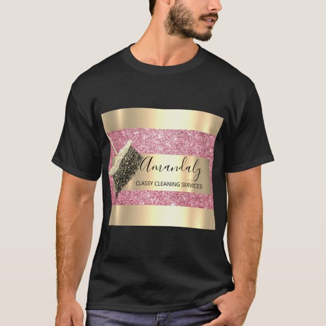 Camiseta Serviços De Limpeza Da Casa De Maid Mantendo Doura (Frente)