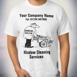 Camiseta Serviços de Limpeza de Janelas Limpa Janelas