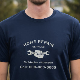 Camiseta Serviços de Reparo Residencial