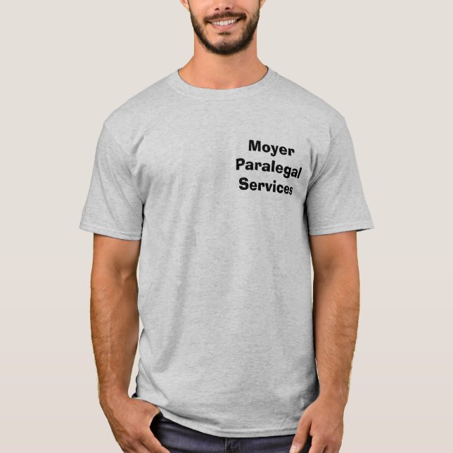Camiseta Serviços do Paralegal de Moyer (Frente)