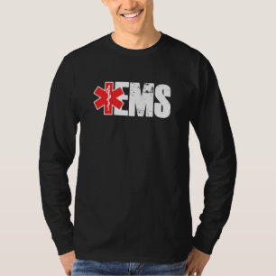Camiseta Serviços Médicos De Emergência Ems Docto Paramédic