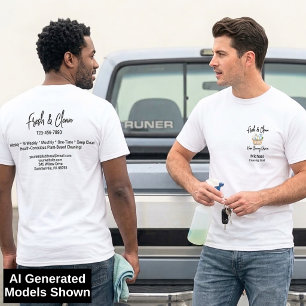 Camiseta Serviços Modernos de Limpeza de Casa Personalizado