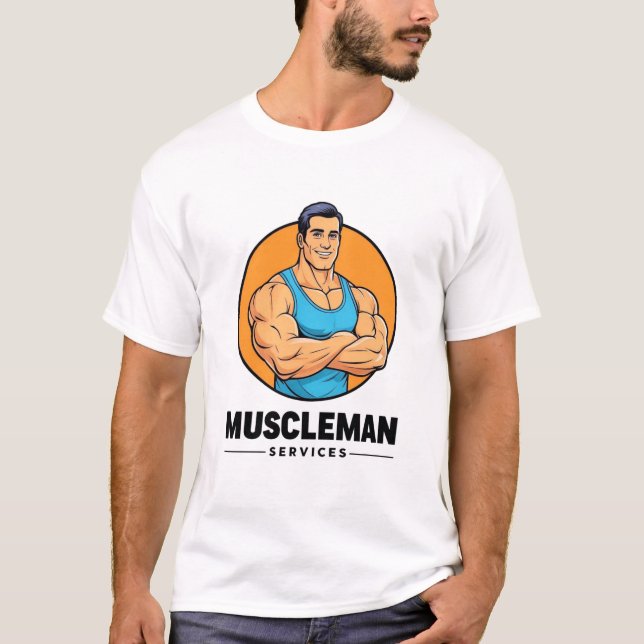 Camiseta Serviços Muscleman (Frente)