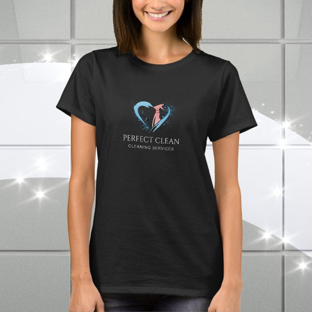 Camiseta Serviços Profissionais de Limpeza de Casas de Faxi (Criador carregado)