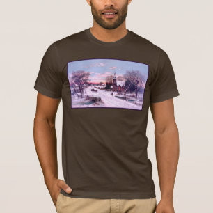 Camiseta Serviços Religiosos na Véspera de Natal pela Manhã