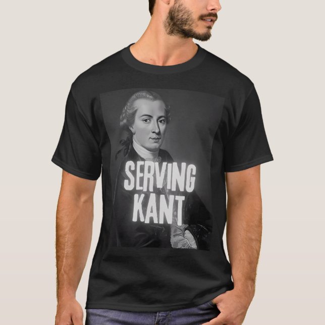 Camiseta Servindo a Piada de Filosofia Kant (Frente)