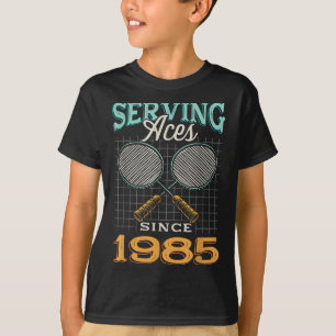 Camiseta Servindo Aces Desde 1985 Badminton Nasceu 40º