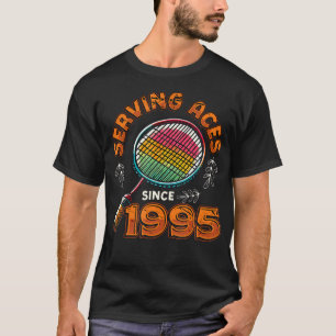 Camiseta Servindo Áses Desde 1995 Amante de Badminton 30º A