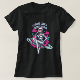 Camiseta Servindo looks de Saturno