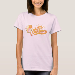Camiseta Servindo Sorriso Ensolarado Gráfico de Picles de P