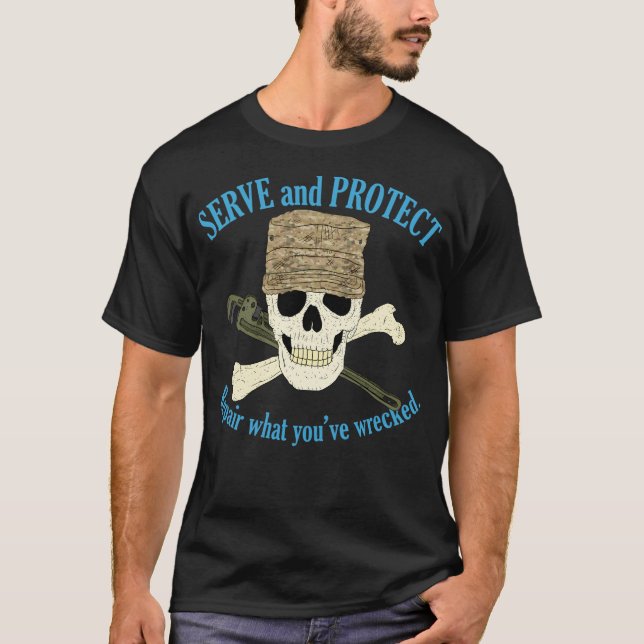 Camiseta Servir E Proteger Reparar O Que Você Destruiu. (Frente)