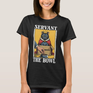 Camiseta Servo A Tigela Gato na Caixa Tigela de Comida Gato