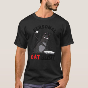 Camiseta Servo Gato Pessoal gato preto mamãe gato papai gat