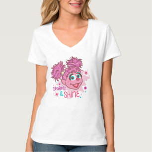 Camiseta Sesame Street   Abby Cadabby - faísca & brilho