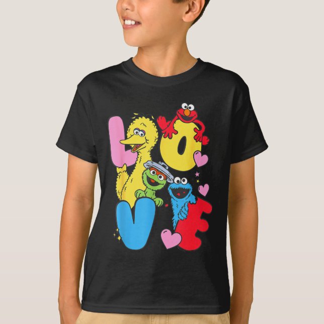 Camiseta Sesame Street Character Love Valentine  (Frente)