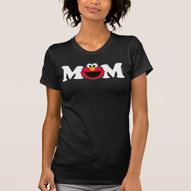 Camiseta Sesame Street Elmo - Aniversário Mãe T-Shirt (Frente)