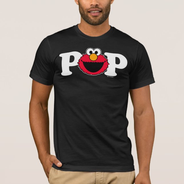 Camiseta Sesame Street Elmo - Aniversário Pop (Frente)