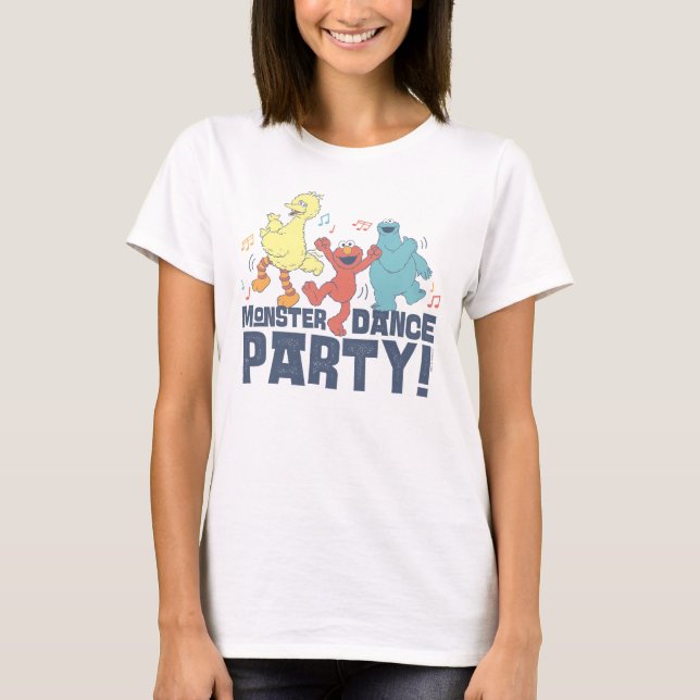 Camiseta Sesame Street | Festa de Dança dos Monstros (Frente)