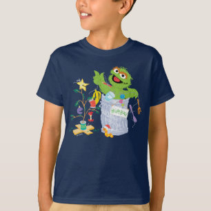Camiseta Sesame Street Oscar - Árvore de Natal