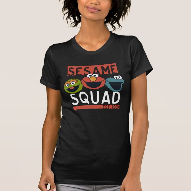 Camiseta Sesame Street - pelotão do sésamo (Frente)