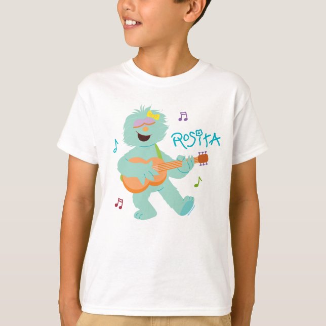 Camiseta Sesame Street | Rosita Tocando Guitarra (Frente)