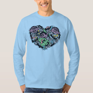 Camiseta Sésamo Sésamo   Conde von Count Doodle Heart