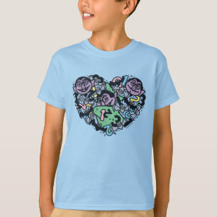 Camiseta Sésamo Sésamo   Conde von Count Doodle Heart