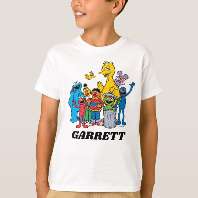 Camiseta Sésamo Street Pals acenando (Frente)