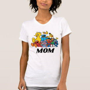 Camiseta Sésamo Street Pals Mãe primeiro aniversario