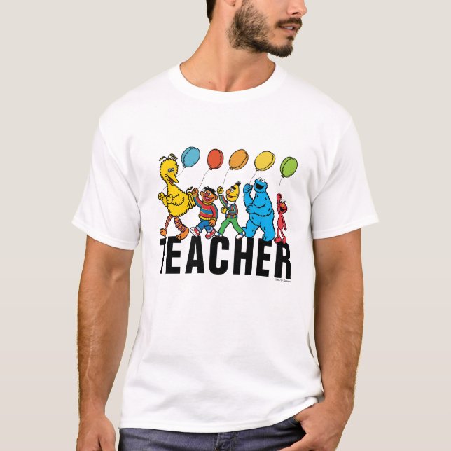Camiseta Sésamo Street Pals | Professora do Partido Balões (Frente)