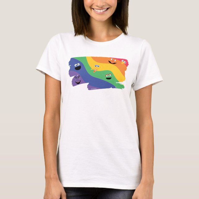 Camiseta Sésamo Street Pals Rainbow (Frente)