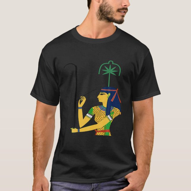 Camiseta Seshat T Shirt Egípcia Deusa Antigo Egito Hier (Frente)