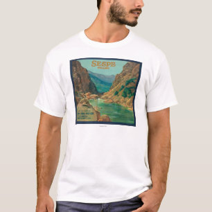 Camiseta Sespe LabelFillmore alaranjado, CA