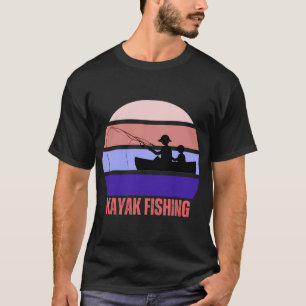 Camiseta Sessão de pesca de caiaque de união entre pai e fi